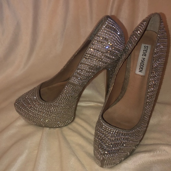 steve madden rhinestone shoes